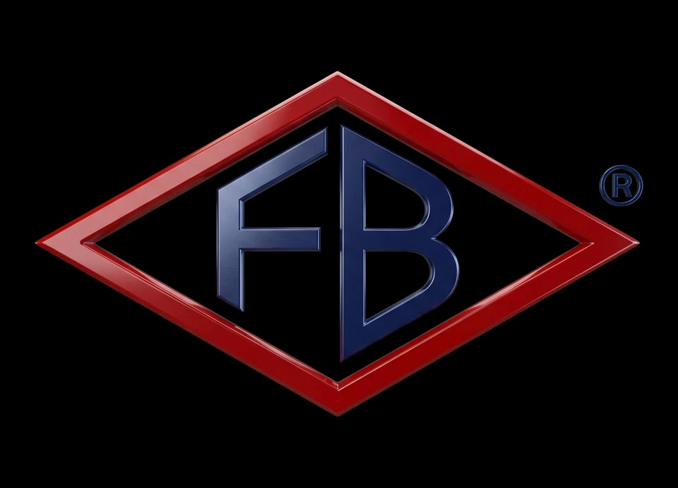 Logo 3D FB Bombas — fabricante brasileiro de bombas industriais desde 1944